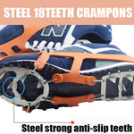 18 Teeth Ice Climbing Crampons Manganese Steel Shoe Covers