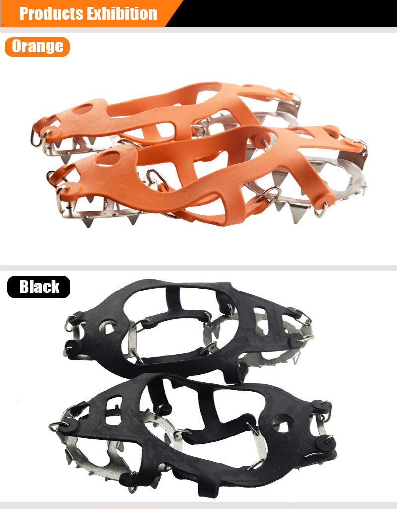 18 Teeth Ice Climbing Crampons Manganese Steel Shoe Covers