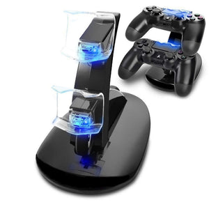 LED Dual USB PS4 Controller Charger Dock Station