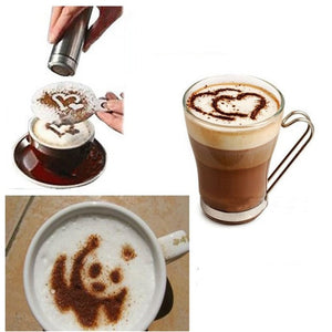 16pc Fancy Coffee Printing Spray Template Kitchenware