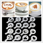 16pc Fancy Coffee Printing Spray Template Kitchenware