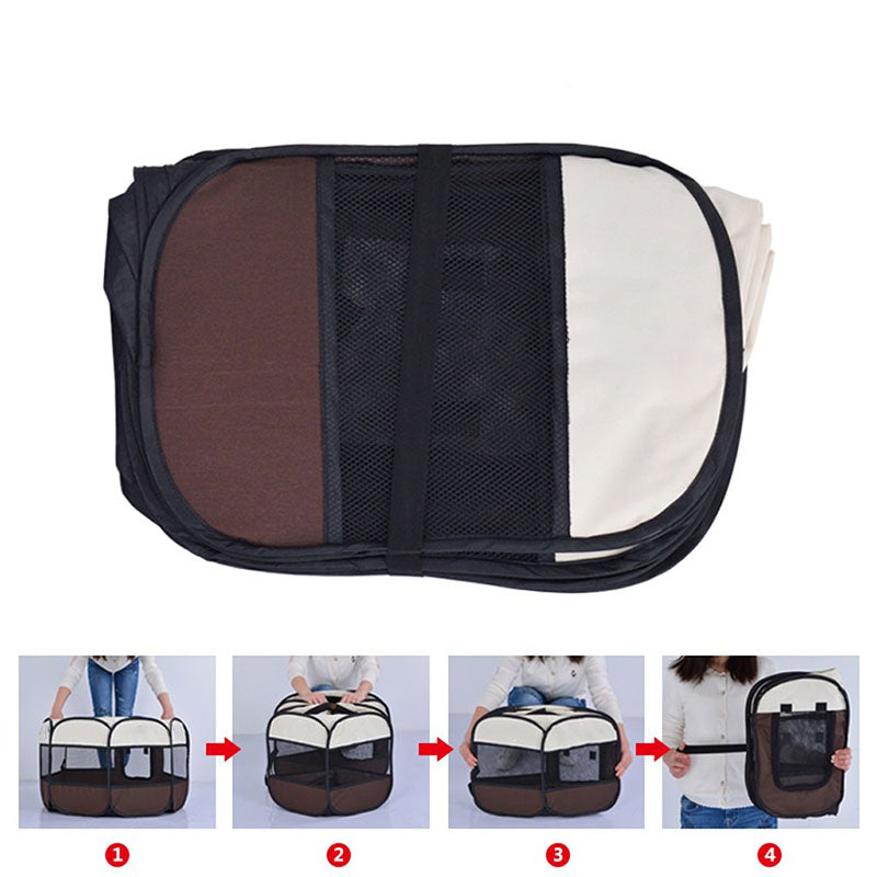 Portable Folding Pet Carrier Breathable Tent Playpen for Pets