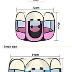 Portable Folding Pet Carrier Breathable Tent Playpen for Pets