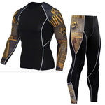 Men's Compression Tights Sportswear Winter Thermal Underwear Set