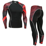 Men's Compression Tights Sportswear Winter Thermal Underwear Set