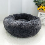 Pet Warm Fleece Round Long Plush Soft Sofa Cushion Mats