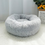 Pet Warm Fleece Round Long Plush Soft Sofa Cushion Mats