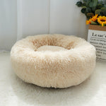 Pet Warm Fleece Round Long Plush Soft Sofa Cushion Mats