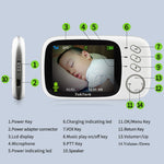 3.2 inch Wireless Video Color Baby Monitor High Resolution Baby Nanny Security Camera