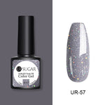 7.5ml Glitter Sequins Soak Off UV Varnish Colorful Nail Gel Polish