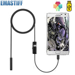 7mm Endoscope Flexible IP67 Waterproof Micro USB Inspection Borescope Camera