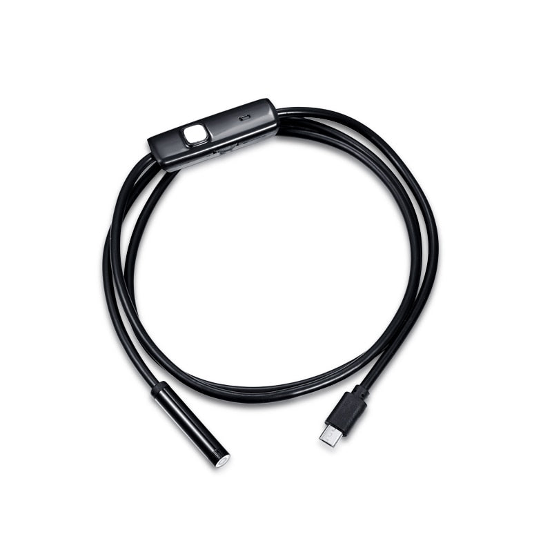 7mm Endoscope Flexible IP67 Waterproof Micro USB Inspection Borescope Camera