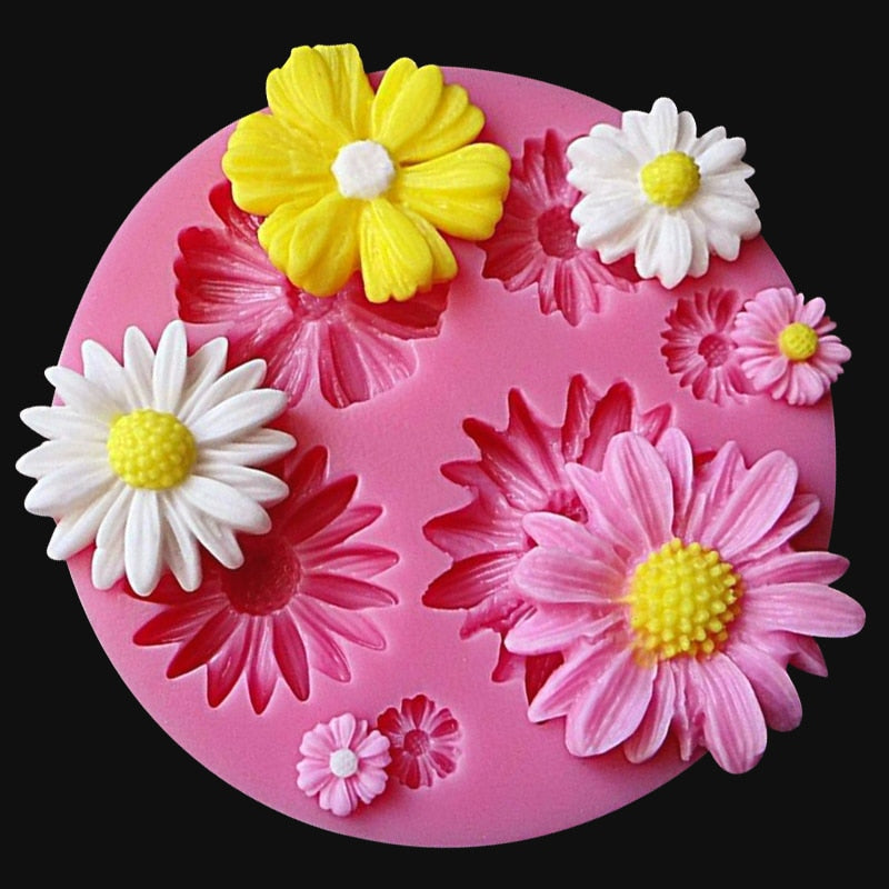 New 3D Flower Silicone Mold Cake Decorator