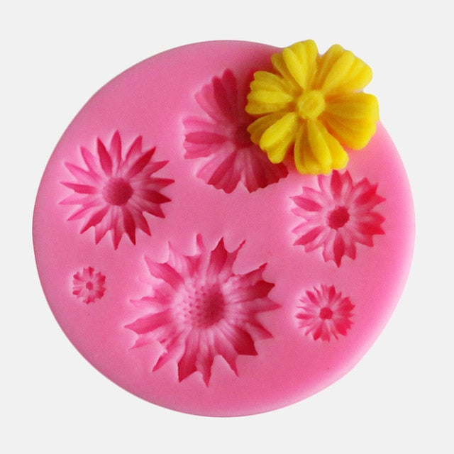 New 3D Flower Silicone Mold Cake Decorator