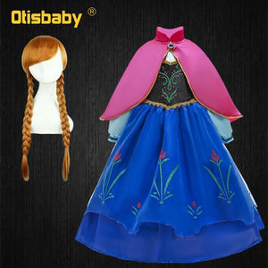 Baby Girls Fancy Princess Anna Elsa Costume Dress