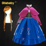 Baby Girls Fancy Princess Anna Elsa Costume Dress