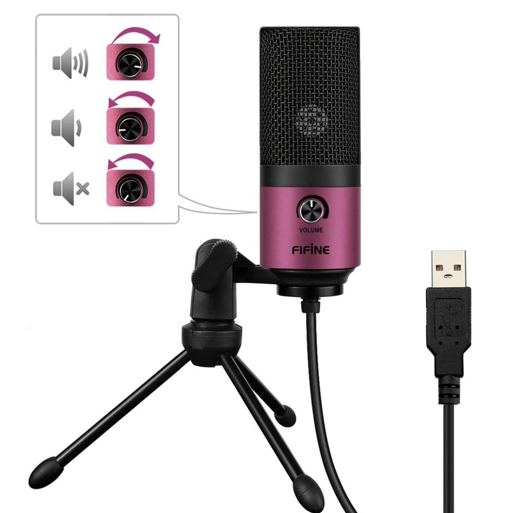 Metal USB Condenser Recording Vocals Voice Over Microphone For Laptop