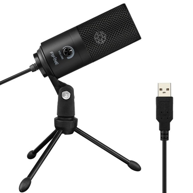 Metal USB Condenser Recording Vocals Voice Over Microphone For Laptop