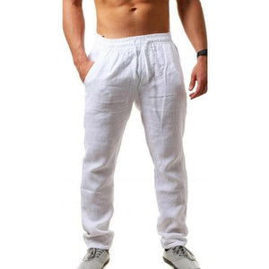 Men's Cotton Linen Summer Breathable Fitness Streetwear Pants