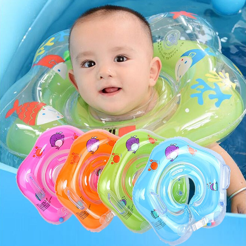 Baby Neck Ring Tube Safety Infant Inflatable Float Circle for Bathing