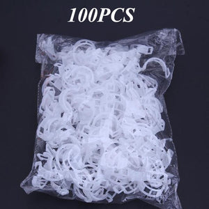 50/100/200 Pcs Plastic Plant Support Clips