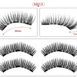 3D Magnetic Reusable Extended False Mink Eyelashes