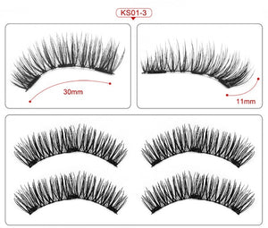 3D Magnetic Reusable Extended False Mink Eyelashes