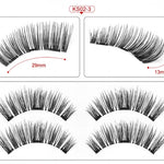 3D Magnetic Reusable Extended False Mink Eyelashes