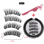 3D Magnetic Reusable Extended False Mink Eyelashes