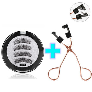 3D Magnetic Reusable Extended False Mink Eyelashes