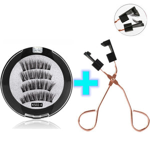 3D Magnetic Reusable Extended False Mink Eyelashes