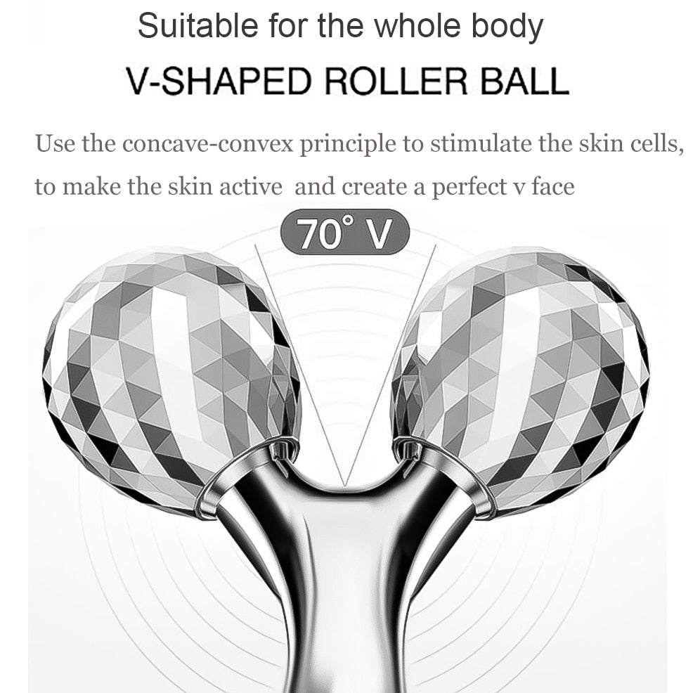 3D Y Shape 360 Rotate Thin Face Body Roller Massager