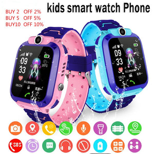 SOS Phone Watch  Smartwatch For Kids With Sim Card Photo Waterproof IP67