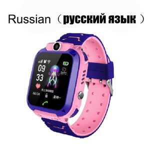 SOS Phone Watch  Smartwatch For Kids With Sim Card Photo Waterproof IP67