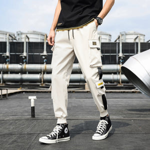 Men's Side Pockets Cargo Harem Streetwear Joggers Pants