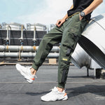 Men's Side Pockets Cargo Harem Streetwear Joggers Pants