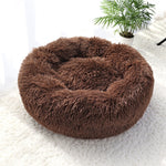 Pet Warm Fleece Round Long Plush Soft Sofa Cushion Mats