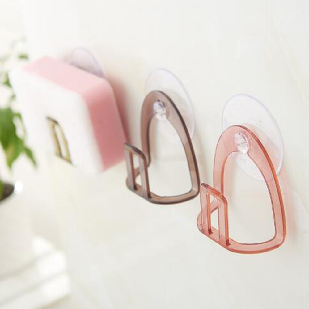 Kitchen Suction Cup Sink Drain Rack Sponge Storage Holder