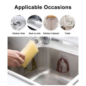 Kitchen Suction Cup Sink Drain Rack Sponge Storage Holder