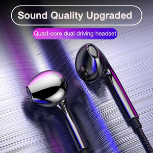 3.5mm Wired Earphone With Stereo Bass Earbuds