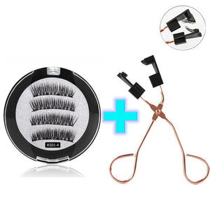 3D Magnetic Reusable Extended False Mink Eyelashes