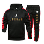 Men Fashion Cotton Sweater Hoodie + Sports  Pants Two Pieces Tracksuits