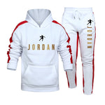 Men Fashion Cotton Sweater Hoodie + Sports  Pants Two Pieces Tracksuits