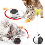 Cats Kitten Chasing Tumbler Swing Toys for Interactive Balance With Catnip