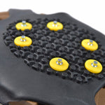 10 Studs Anti-Skid Snow Ice Elastomer Climbing Shoes Covers Crampons