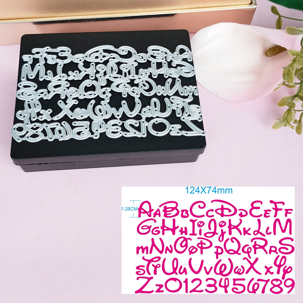 Alphabet Letter Number Cutting Dies  for DIY Scrapbooking-photo album Decorative Paper Cards