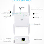 Wi-Fi Repeater Wireless Wi-Fi Extender Wi-Fi Amplifier Long Range Wi-Fi Signal Booster