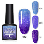 Shiny Sequins Effect Color Change Varnishes Thermal Nail Gel Polish