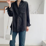 Women Long Sleeve Oversized Blouse