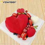 1/8 Cavity 3D Diamond Love Heart Shape Mold Silicone Cake Decorator